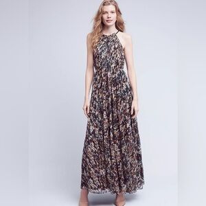 Anthropologie Larina Ruffled Maxi Dress by Ranna Gill size 6